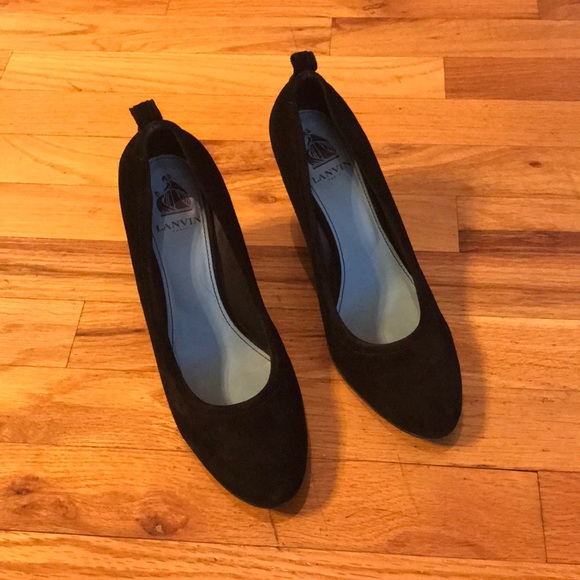 Lanvin Suede Wedges - Picture 2 of 7